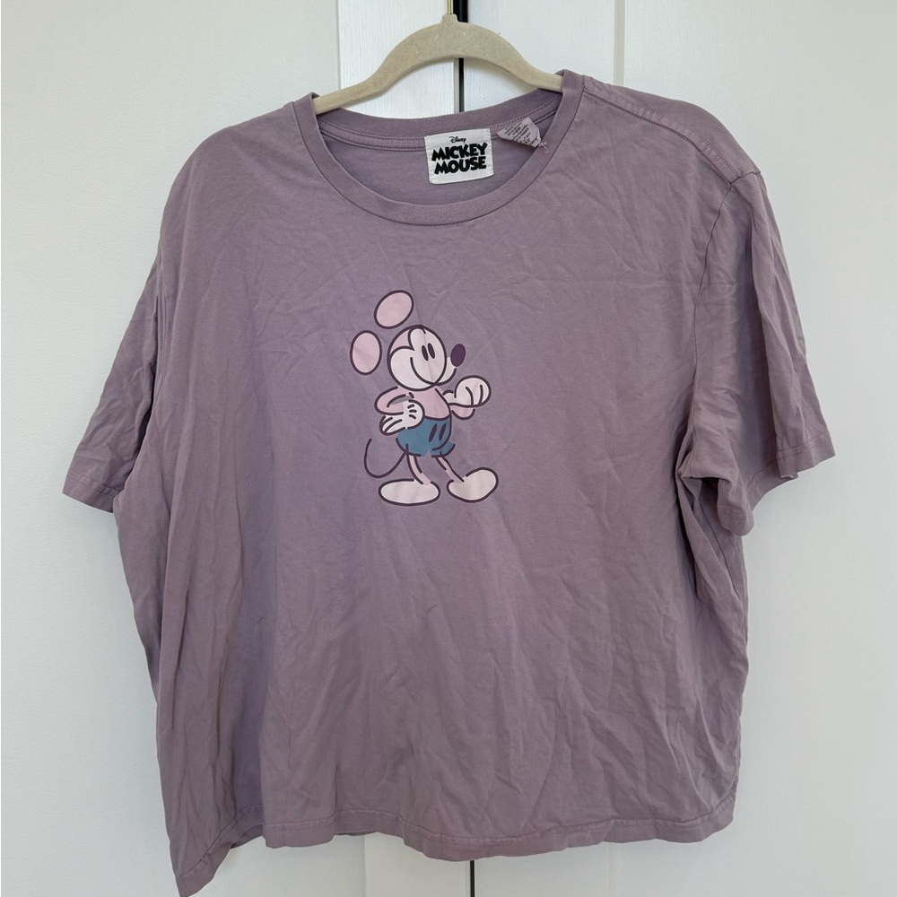 L Purple Mickey Mouse t-shirt